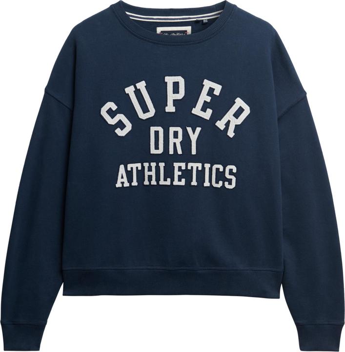 Actual product image Superdry Ath Ess Relaxed Applique Crew (8)
