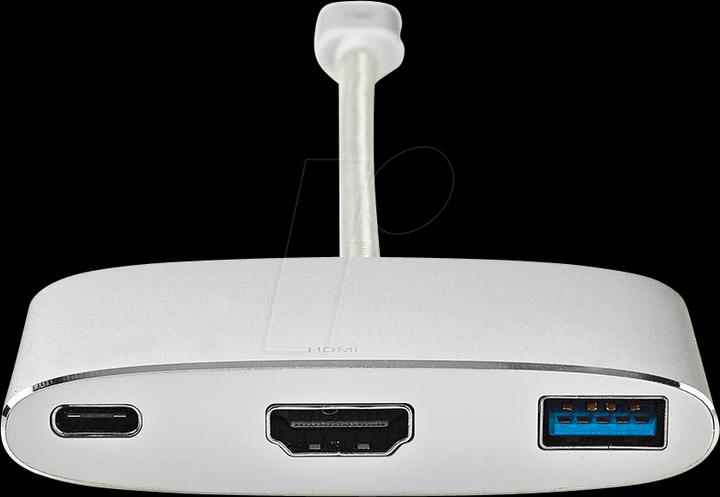 Produktbild Nedis USB-Adapter - USB 3.2 Gen 1 - USB Type-C™ Stecker - HDMI/A-Buchse/C-Buchse - 0.20 m - rund - V (USB-C, 1 Ports)