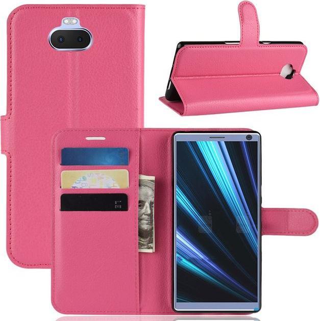 Actual product image MU Classic Litchi Leather Bookcover Series (Sony Xperia 10 Plus)