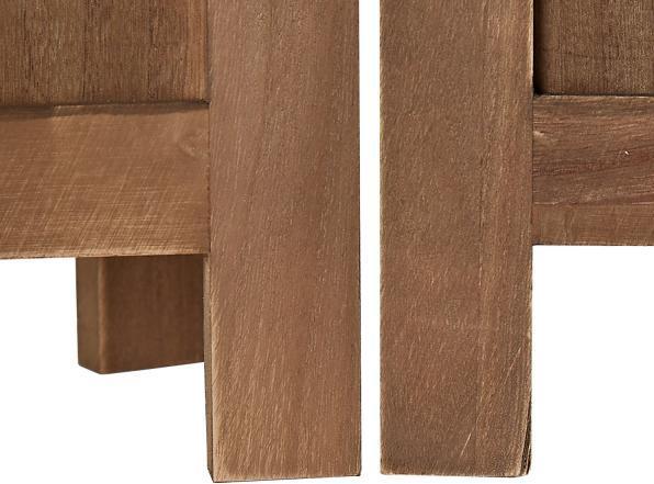 Actual product image Homestyle4u Paravent Room Divider 3 Parts Wood Partition Wall Rattan Optics Privacy Screen Brown
