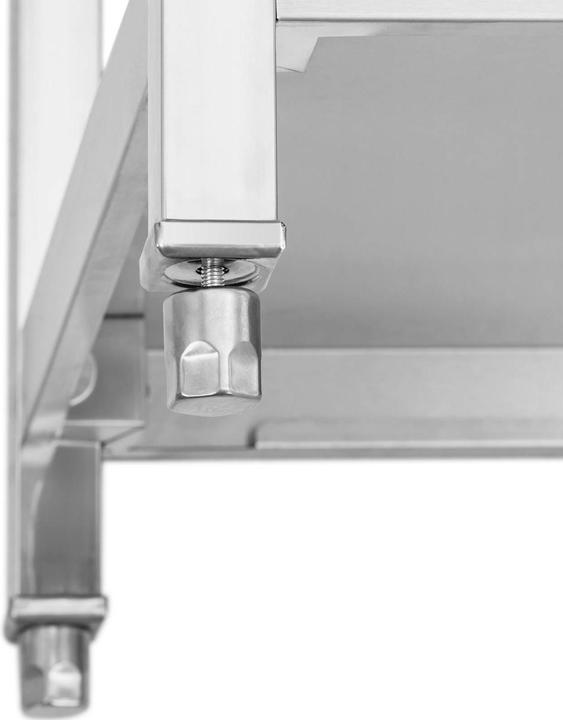 Produktbild Royal Catering Spültisch 1 Becken 500 x 500 x 300 mm Ablage Edelstahl-Spültisch Gastro (Einbauspüle mit Abtropffläche, 30 cm, 70 cm)