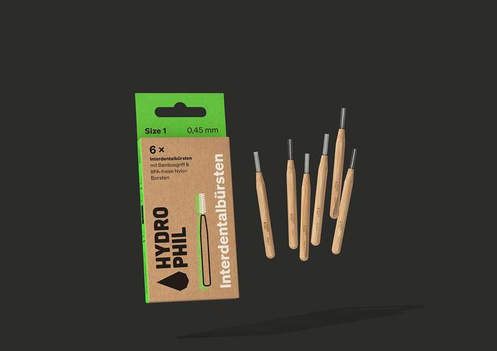 Immagine prodotto Hydrophil Spazzole interdentali 0.45mm Dimensione 1 (6 x, 0.45 mm)