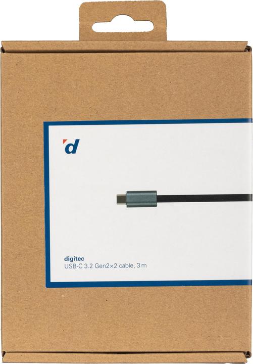 Image du produit Digitec USB-C - USB-C (3 m, USB 3.2 Gen 2x2)
