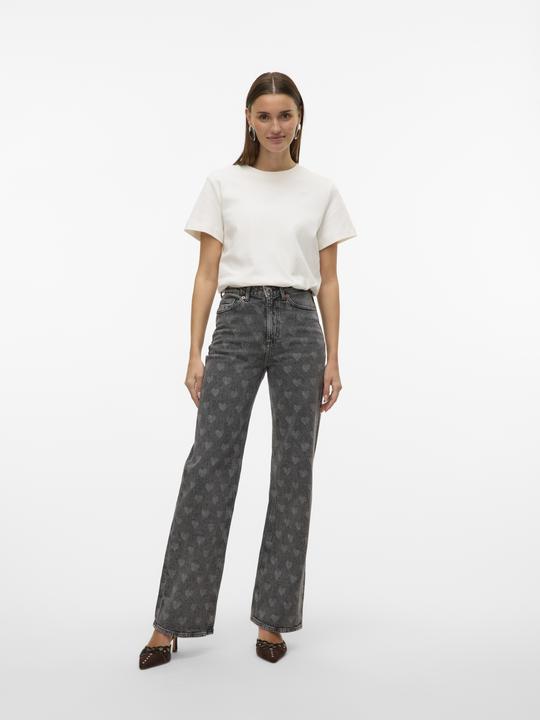 Actual product image Vero Moda VMTESSA Hohe Taille Weiter Beinschnitt Jeans Weit geschnitten (W31/L30)