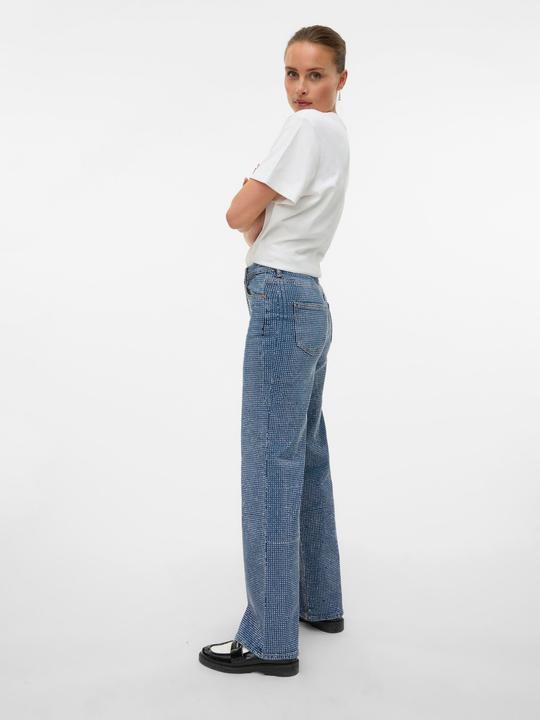 Actual product image Vero Moda VMTESSA Hohe Taille Weiter Beinschnitt Jeans Weit geschnitten (W30/L32)