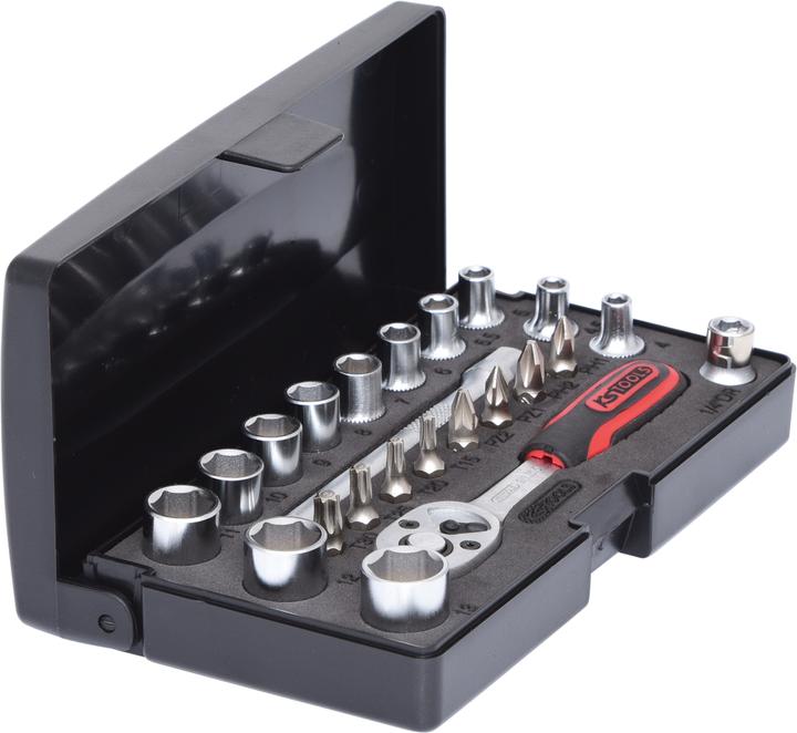 Produktbild KS Tools 1/4" Steckschlüssel-Satz (13 mm, 8 mm, 10  mm, 4 mm, 11 mm, 7 mm, 12 mm, 6 mm, 9 mm, 5 mm)