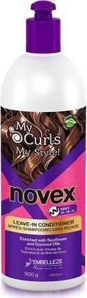 Actual product image Novex My Curls Soft Leave-In Conditioner 500g