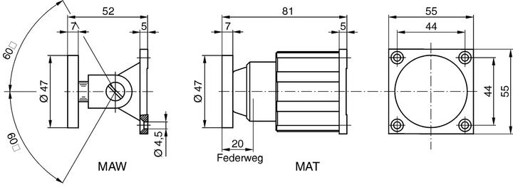 Produktbild Dormakaba Haftgegenplatten MAW (Indoor)