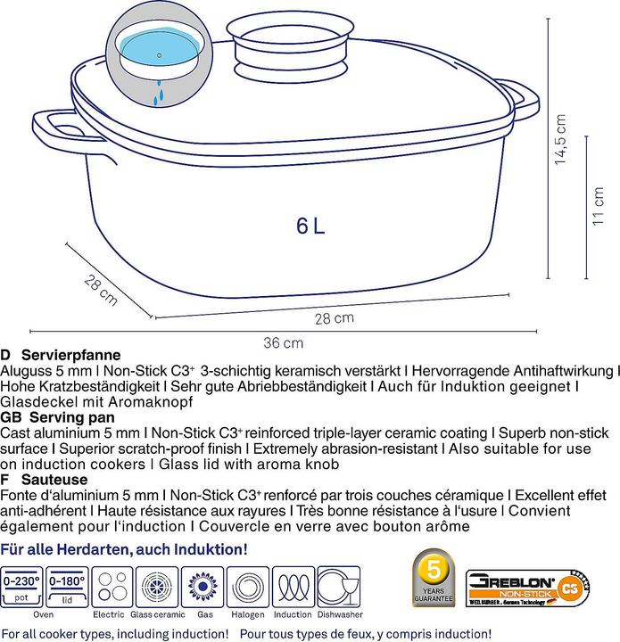 Productafbeelding Kela Kerros (Koekenpan, Gegoten aluminium)