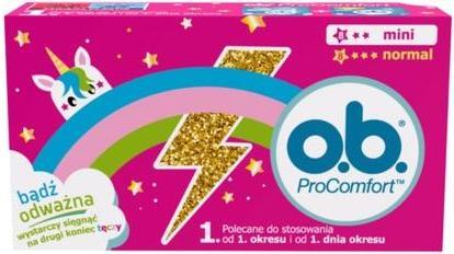Actual product image o.b. Procomfort Tampons Mini and Normal (16 x, Mini, Regular)