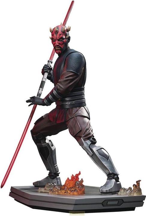 Actual product image Gentle Giant Star Wars: The Clone Wars Milestones Statue 1/6 Darth Maul Web Exclusive 30 cm