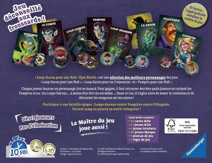 Actual product image Ravensburger Loup-Garou Epic Battle (French)