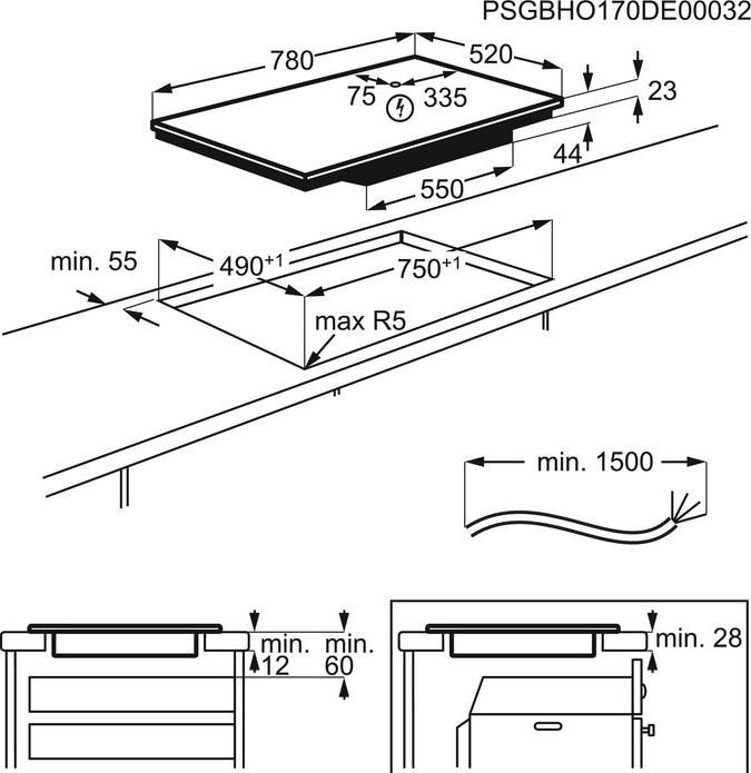 Image du produit AEG Table de cuisson à induction IPE84531FB