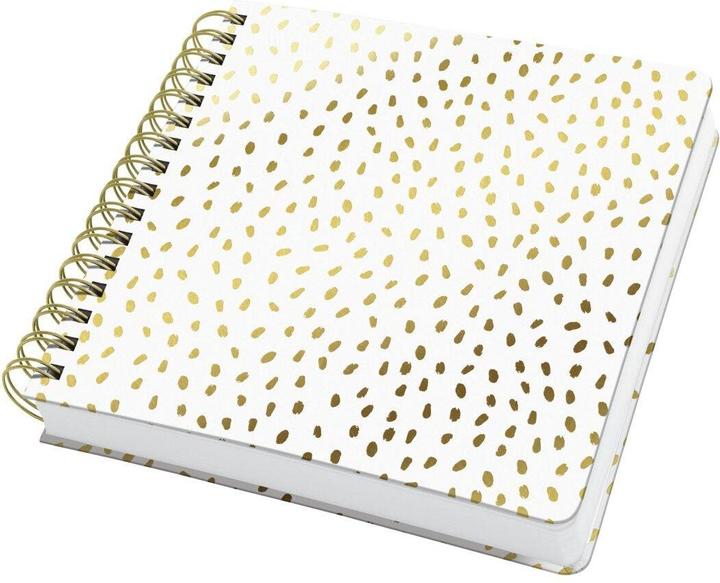 Produktbild Jolie JQ100 Spiral-Notizbuch, Golden Rain, ca. A5 quadratisch, blanko (Blanko, Harter Einband)