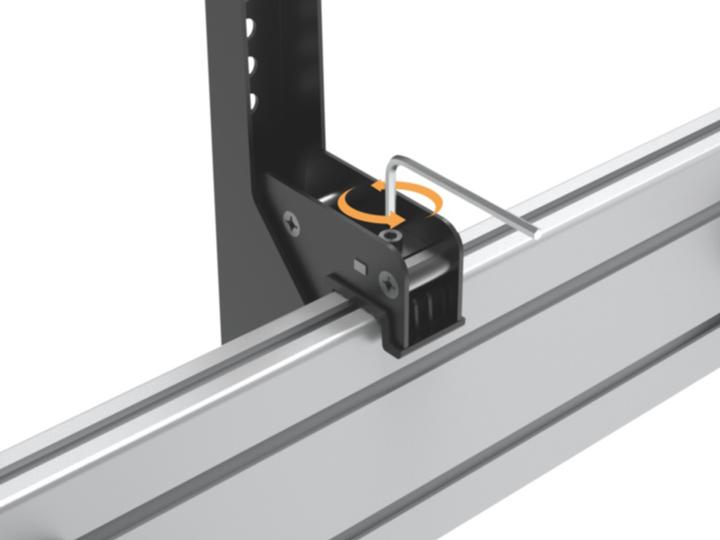 Immagine prodotto equip Pro - Morsetto per 3 display LCD - plastica, alluminio, acciaio - nero, argento (Soffitto, 55", 150 kg)