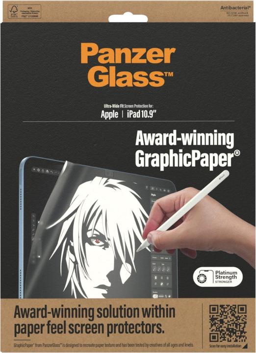 Image du produit PanzerGlass iPad 10.9" (2022) UWF Graphi (1 pièce(s), iPad 2022 (10e génération))