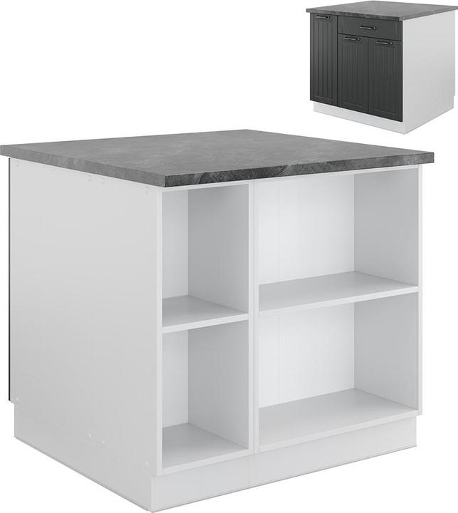 Actual product image Vicco Kücheninsel Fame-Line (90 x 82 x 90 cm)