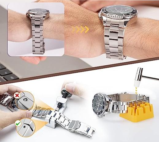 Actual product image Werkstein Universal watch tool set - repair kit with tweezers, link remover & screwdriver