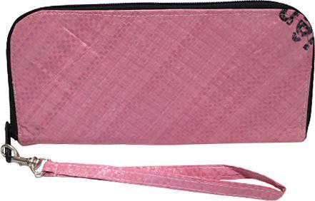 Image du produit Bekos Upcycling - Portefeuille zippé en sacs de nourriture pour poissons recyclés rose