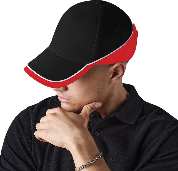 Produktbild Beechfield Baseballkappe Teamwear Competition (2 Stückpackung) (One Size)