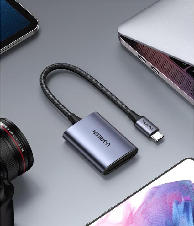 Actual product image Ugreen USB-C Card Reader CM401 (USB-C 3.2 Gen 1)