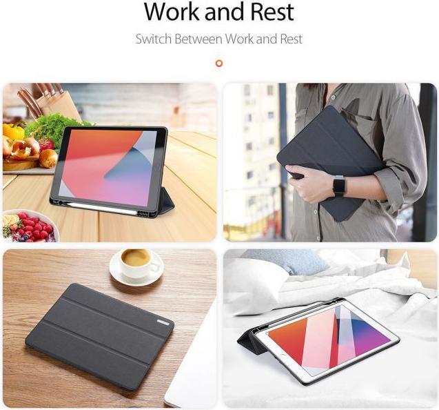 Produktbild Dux Ducis Domo Tri-fold Smart Case (iPad 10.2 (2020), IPad 10.2 (2021), iPad 10.2 2019)