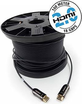 Actual product image Inakustik HDMI 2.0 fiber optic cable (100 m, HDMI)