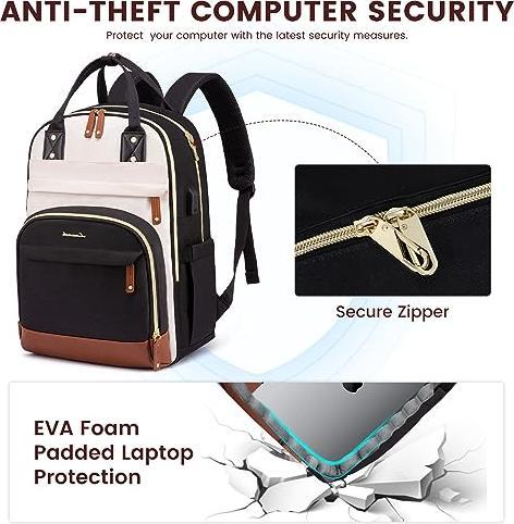 Produktbild Only-Bags.Store Laptop Rucksack 15.6 Zoll Schulrucksack Teenager Wasserdicht Schultasche Anti-Diebstahl mit (31 l)
