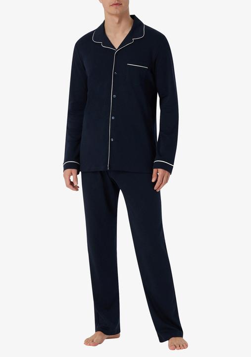 Actual product image Schiesser Pyjamas "Fine Interlock" navy (XL)