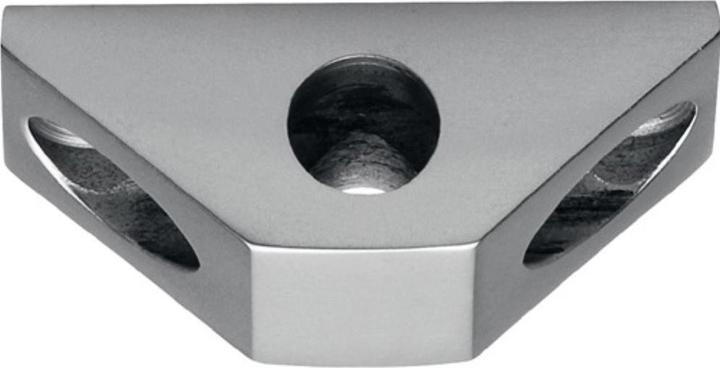 Actual product image Deni Rod guide for Vario base unit for round rod 10 mm silver anodised