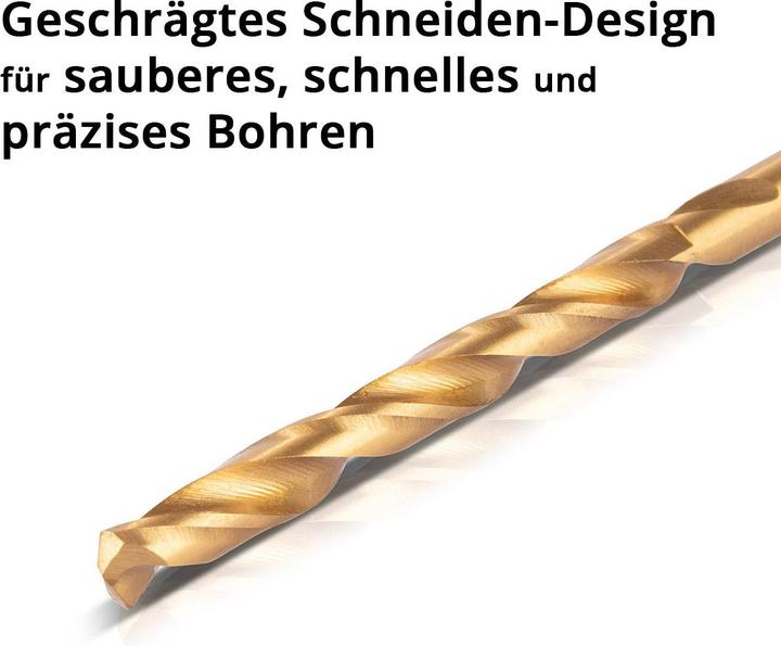 Produktbild Stahlwerk Universal Spiralbohrer Set 2-5 mm mit Sechskant-Schaft 10-teilig (2, 2.5, 3, 3.2, 3.5, 4, 4.5, 4.8, 3.8 mm, 5 mm)