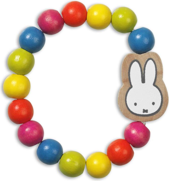 Bambolino Toys Holzperlenarmband Miffy (15 cm, Gummibaumholz)