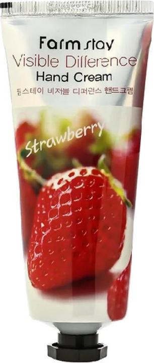Farmstay Vissible Difference Hand Cream Strawberry 100Ml (100 ml)