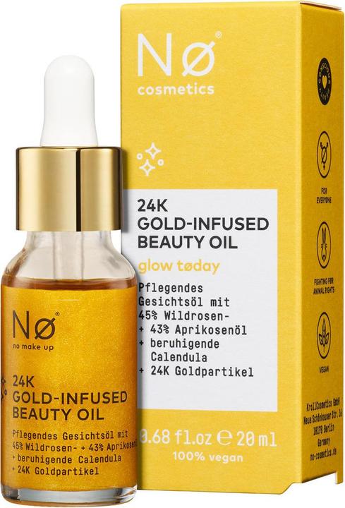 Produktbild Nø Cosmetics glow tøday 24K Gold-Infused Beauty Oil (19 ml)