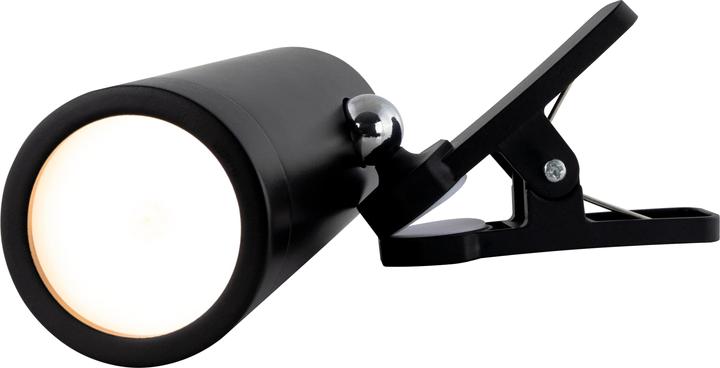 Produktbild REV LED Akku Clip Leuchte mit Schalter, schwarz 2014100400 (180 lm)