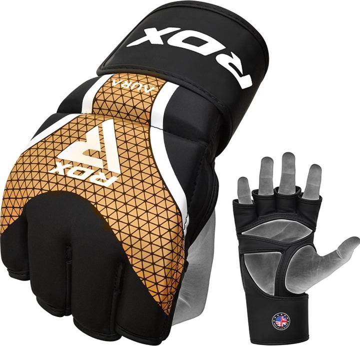 Produktbild Rdx MMA Handschuhe Aura Plus T-17 Black Golden-M (M)