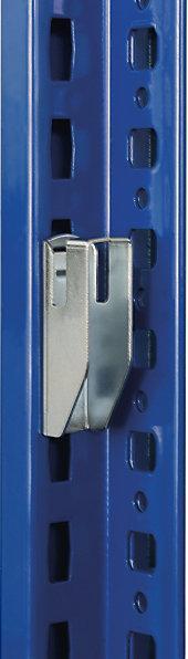Produktbild eurokraft pro Lager-Steckregal, Regalständer blau, HxB 2000x1300, Boden verzinkt, GR, T 300