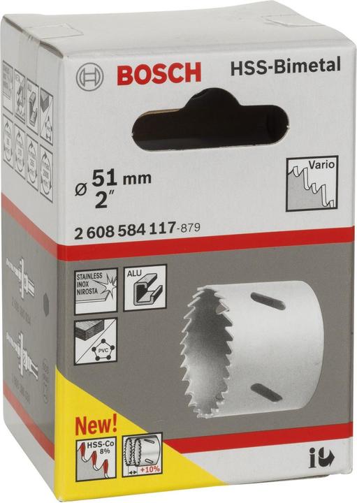Actual product image Bosch Professional Zubehör Hole saw HSS bimetal for standard adapter, 51 mm, 2-inch (51 mm)