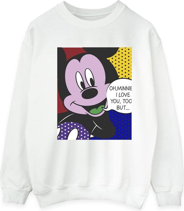 Disney Mickey Mouse Oh Minnie Pop Art Sweatshirt (L)