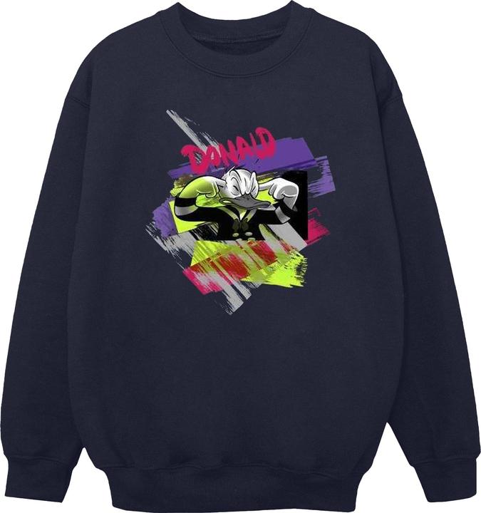 Disney Donald Duck Ear Plug Bright Sweatshirt (L)