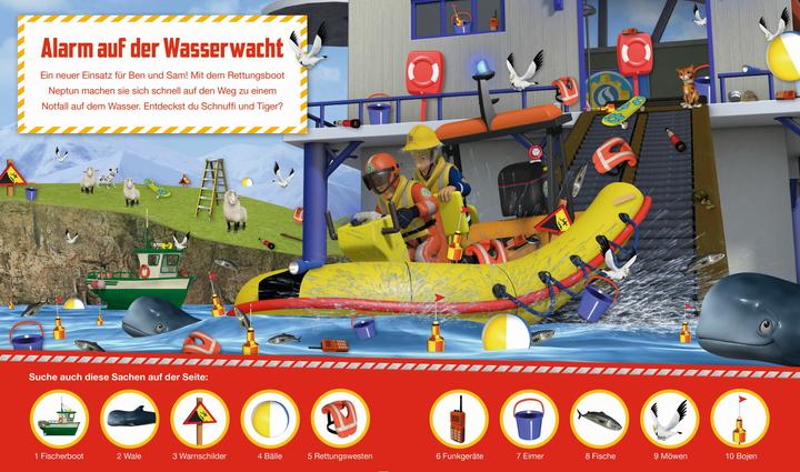 Actual product image Panini Feuerwehrmann Sam: Mein Wimmel-Suchbuch mit Feuerwehrmann Sam (German, Nicole Hoffart, Eva-Regine Rauch, 2018)