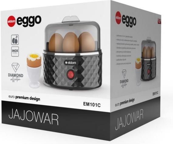 Produktbild Eldom EM101C Eierkocher EGGO 1-7 Eier 380 W einstellbare Kochhärte