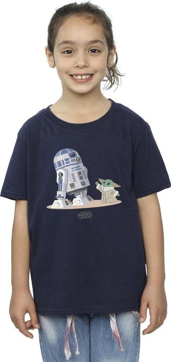 Produktbild Star Wars The Mandalorian R2D2 And Grogu TShirt Mädchen (140, 146)