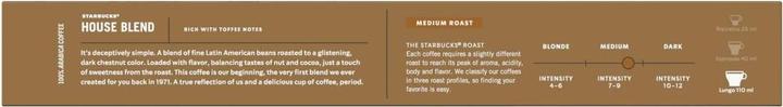 Image du produit Starbucks House Blend by Nespresso Medium Roasts (10 x Port.)
