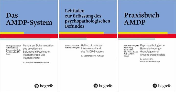 Produktbild AMDP-Buchset (Deutsch, Erdmann Fähndrich, Achim Haug, Rolf-Dieter Stieglitz, Arbeitsgemeinschaft für Methodik und Dokumentation in der Psychiatrie (AMDP), Andreas Thiel, Bernhard Kis, Silke Kleinschmidt, 2022)