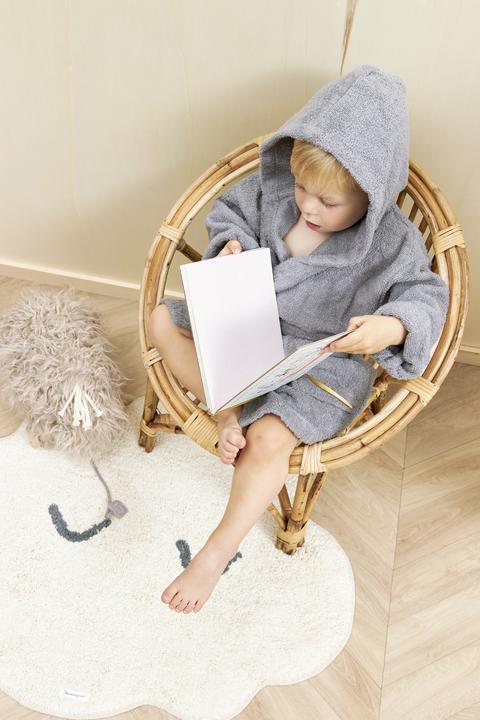 Actual product image Meyco Bathrobe mt 86/92 basic towelling grey (86, 92)