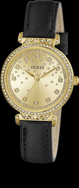 Immagine prodotto Guess P GLD CS W/ CRYS / SUN CHAMP GLITZ DL / BLK SAFFIANO LTR STRP Orologio da polso (32 mm)
