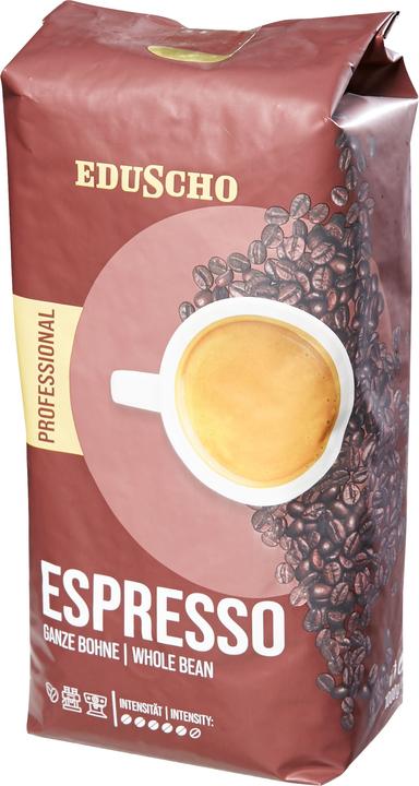 Produktbild Tchibo Kaffee Eduscho Professional Espresso 1Kg ganze Bohnen (1000 g, Dunkle Röstung)