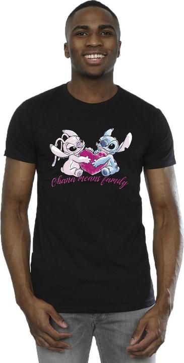 Produktbild Disney Lilo And Stitch Ohana Heart With Angel TShirt (4XL)