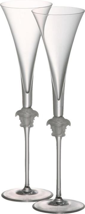 Actual product image Versace Drinking glasses Medusa Lumiere champagne flute (1 Glasses, Champagne glasses)